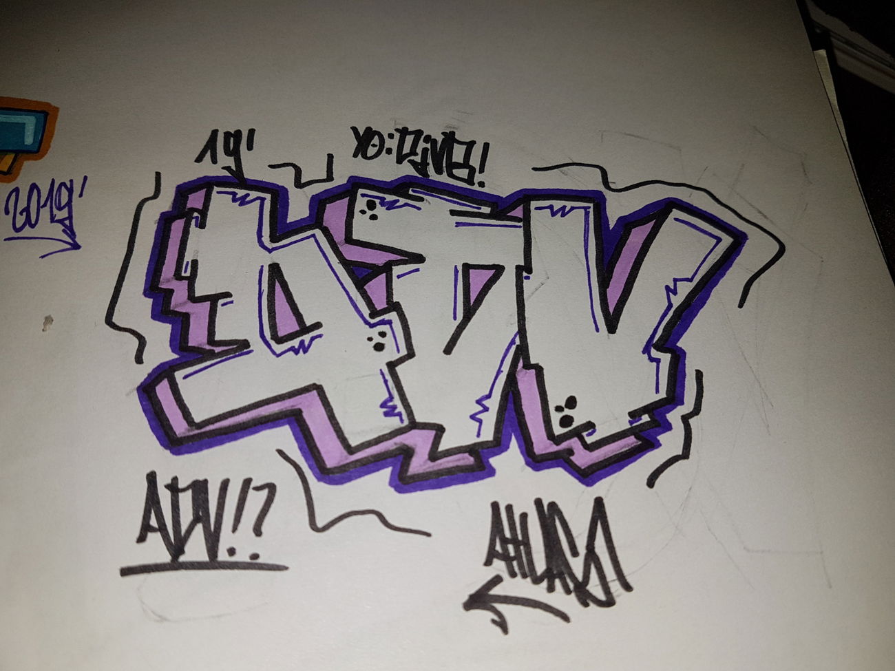 Graffiti Sketch - Photo by AtlasOne - AusDerVersenkung (2019)