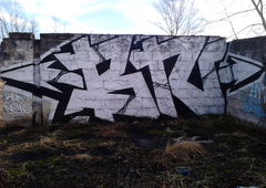 Graffiti Wall - Photo by Aver - BN, BAD, NEWS