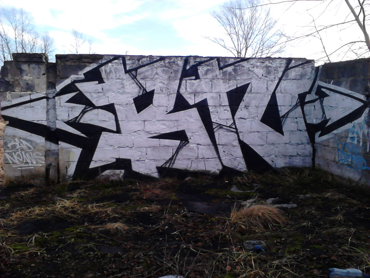 Graffiti Wall - Photo by Aver - BN, BAD, NEWS