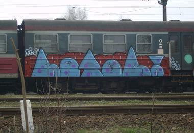 Graffiti Train - Photo by Aver - ROTOR, OUS