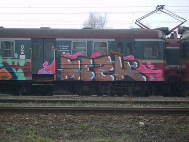 Graffiti Train - Photo by Aver - MEZK, DKH, 2014 (2014)
