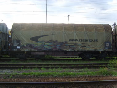 Graffiti Train in Tarnow - Photo by Aver - freight, train