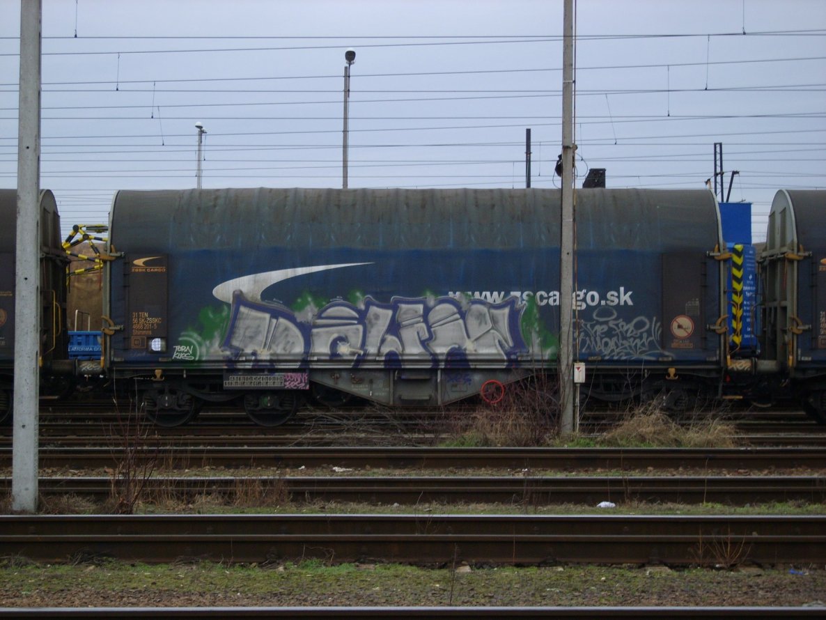 Graffiti Train - Photo by Aver - DOWN, FR8, MAGAZINE