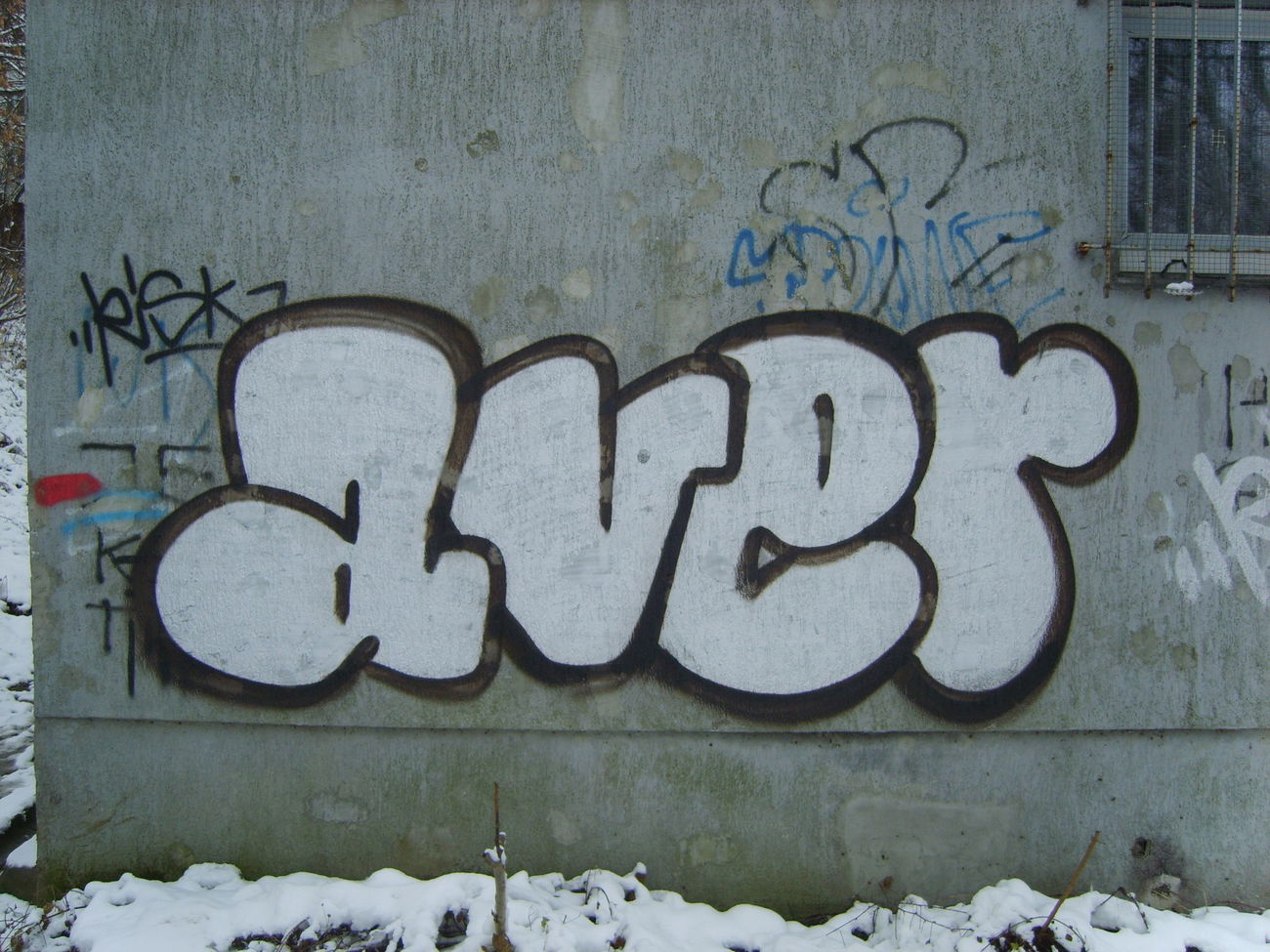 Graffiti Bombing - Photo by Aver - aver, throwup