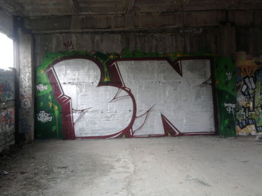 Graffiti Wall - Photo by Aver - BN, BAD, NEWS