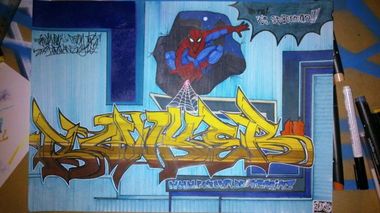 Graffiti Sketch in Rathenow - Photo by Aweck - Rowk, Awek, Aweck