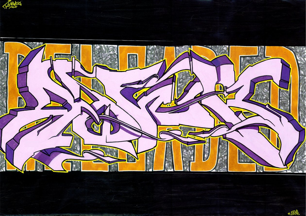Graffiti Sketch - Photo by Aweck - Rowk, Rathenow, Aweck (2014)