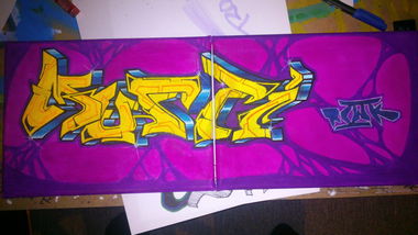 Graffiti Sketch - Photo by Aweck - Rowk, Canvas, brandenburg (2012)