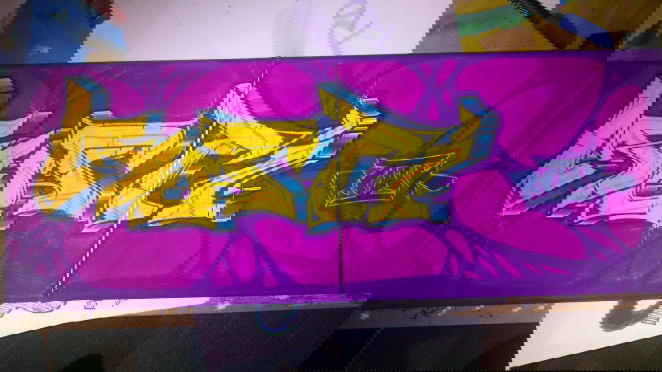 Graffiti Sketch - Photo by Aweck - Rowk, Canvas, brandenburg (2012)