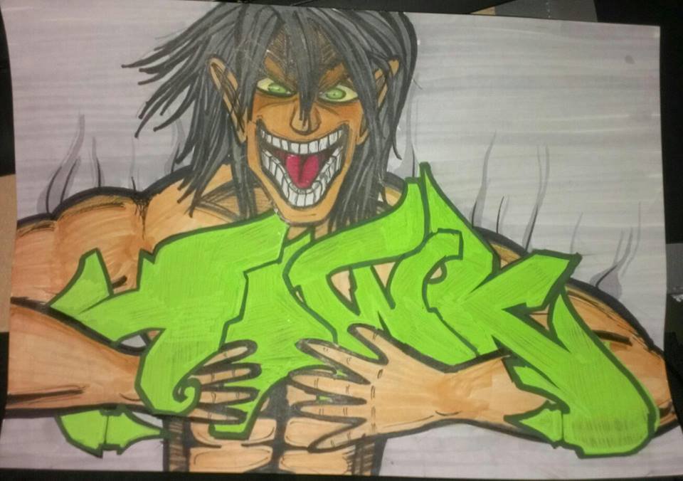 Graffiti Sketch - Photo by Aweck - Rowk, Art, Sketch (2014)