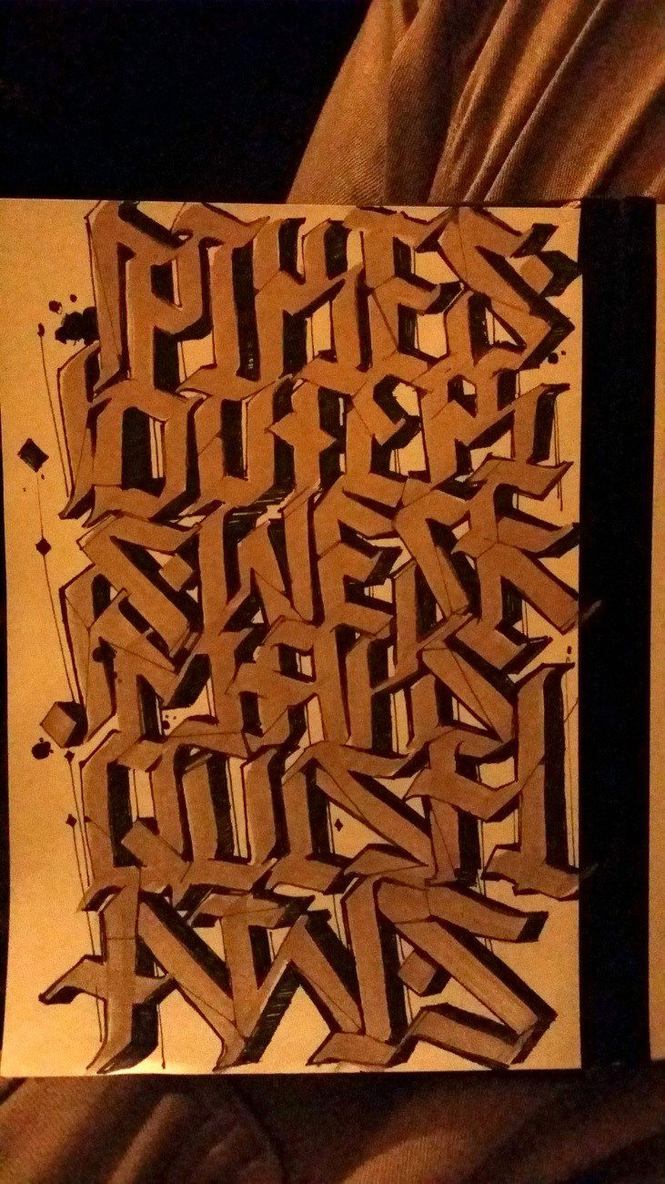 Graffiti Sketch - Photo by AwsDoter - aws, dote, pikes