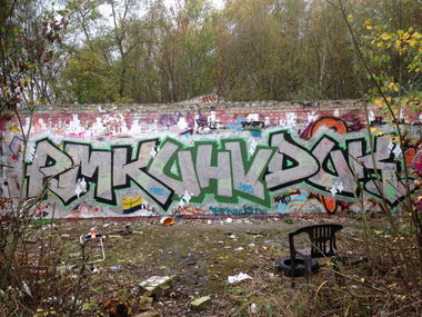 Graffiti Wall - Photo by AxelFoley - PMK, UHV, DUK (2013)