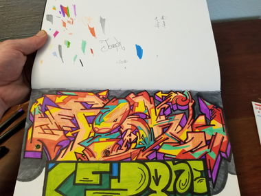 Graffiti Sketch - Photo by AyO (2017)