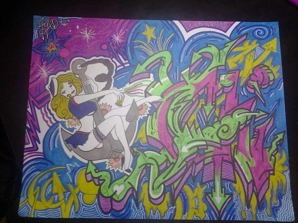 Graffiti Sketch - Photo by AyO (2013)