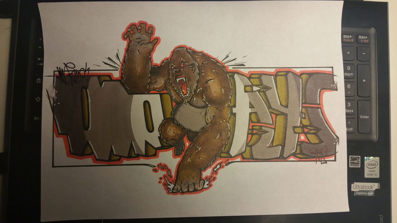 Graffiti Sketch - Photo by AysCrew - AirOne, Gorilla, xAysCrew (2015)