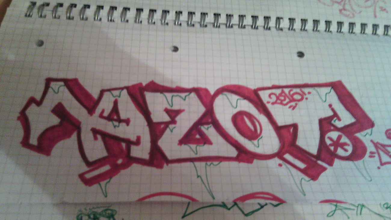 Graffiti Sketch in Warsaw - Photo by Azot (2016)