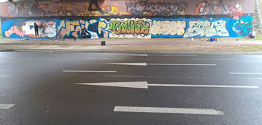 Graffiti Wall in Ustal miejsce - Photo by Azot - AZOT (2022)