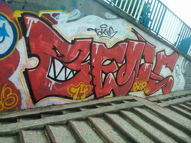 Graffiti Wall in Lublin - Photo by B3ncon3 - Benc, Goldzem (2014)