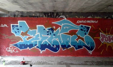 Graffiti Wall in Lublin - Photo by B3ncon3 - Benc, Bor (2013)