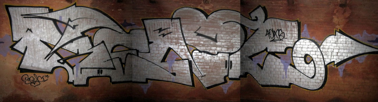 Graffiti Wall in Lublin - Photo by B3ncon3 - Benc, Mono (2015)