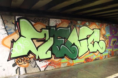 Graffiti Wall in Poznan - Photo by B3ncon3 - Gane, Buen, Bran (2013)