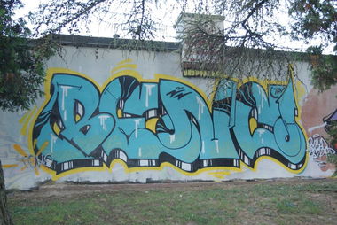 Graffiti Wall in Lublin - Photo by B3ncon3 - Wers, benc (2013)