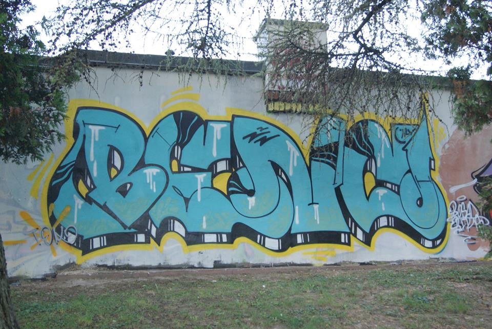 Graffiti Wall in Lublin - Photo by B3ncon3 - Wers, benc (2013)