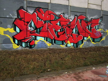 Graffiti Wall in Lublin - Photo by B3ncon3 (2018)