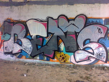 Graffiti Wall in Lublin - Photo by B3ncon3 - Wers, Benc, Okse (2013)