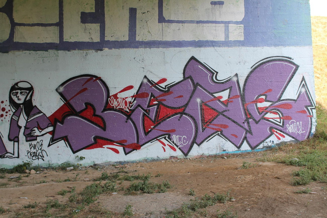 Graffiti Wall in Lublin - Photo by B3ncon3 - Borneo, Bran, Benc (2012)