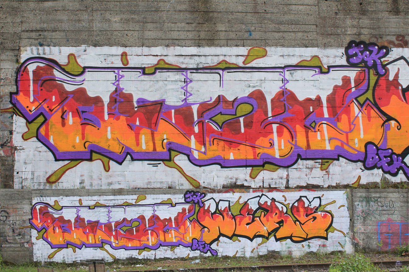 Graffiti Wall in Lublin - Photo by B3ncon3 - Benc, Wers (2013)
