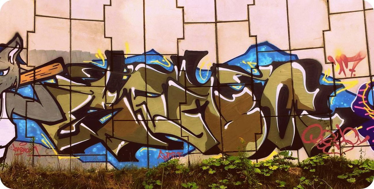Graffiti Wall - Photo by B3ncon3 - Tok, Benc, Ganer (2017)
