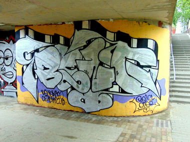 Graffiti Wall in Lublin - Photo by B3ncon3 - Borneo, Benc (2014)