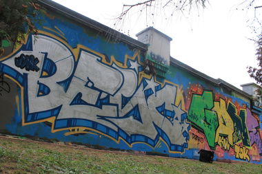 Graffiti Wall in Lublin - Photo by B3ncon3 - Benc, Gane (2013)