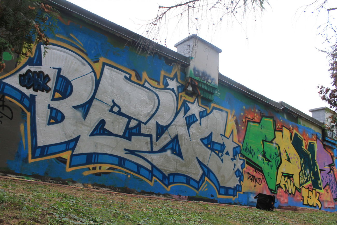 Graffiti Wall in Lublin - Photo by B3ncon3 - Benc, Gane (2013)