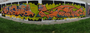 Graffiti Wall in Lublin - Photo by B3ncon3 - Okse, Benc (2015)