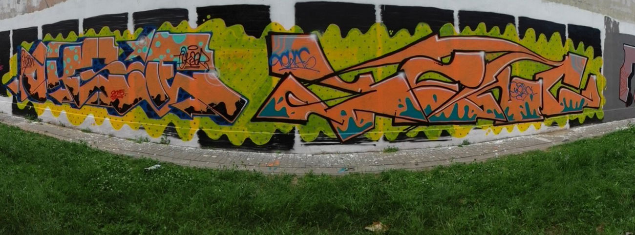 Graffiti Wall in Lublin - Photo by B3ncon3 - Okse, Benc (2015)