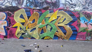 Graffiti Wall - Photo by BAREKFROMDRUS