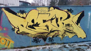 Graffiti Wall in Baunatal - Photo by BAREKFROMDRUS - pesir, mwa (2017)