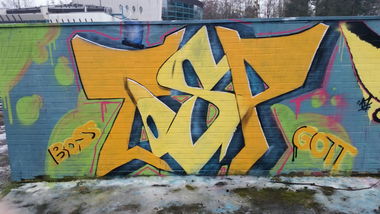 Graffiti Wall in Kassel - Photo by BAREKFROMDRUS - GOTT, tosp (2017)
