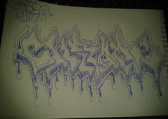Graffiti Sketch - Photo by BASEUNO - ACAB, BASEUNO