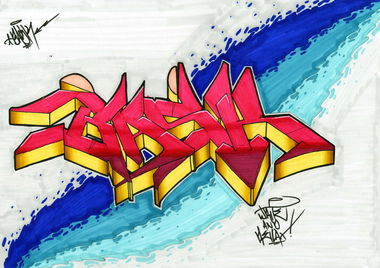 Graffiti Sketch - Photo by BASKone (2020)