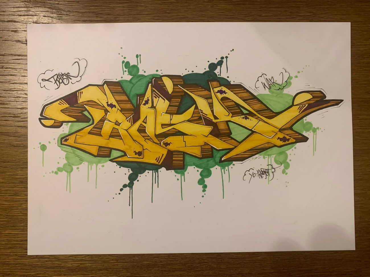 Graffiti Sketch - Photo by BASKone - sketch, graffitisketch, blackbooksketch (2019)