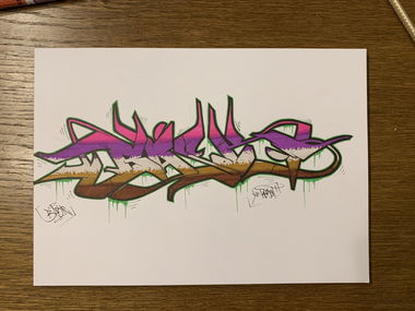 Graffiti Sketch - Photo by BASKone - graffiti, graffitisketch, ilovegraffiti (2019)