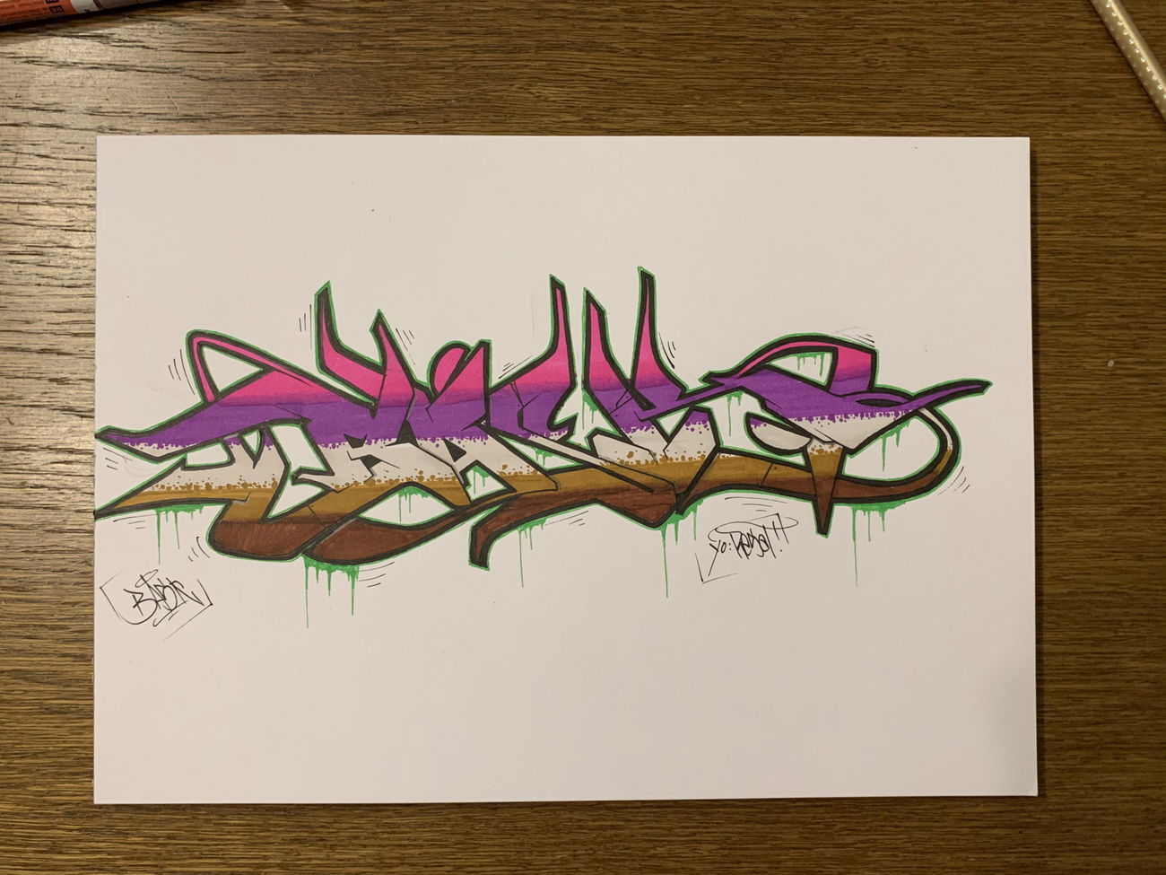 Graffiti Sketch - Photo by BASKone - graffiti, graffitisketch, ilovegraffiti (2019)