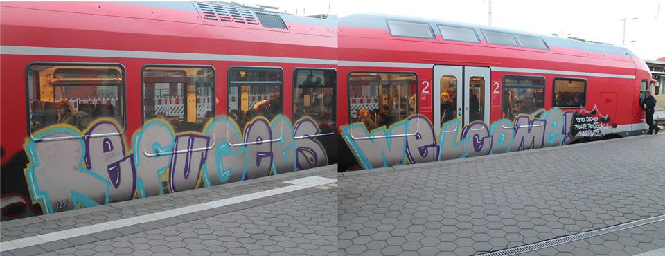 Graffiti Train in Stralsund - Photo by BEERONE - train, regio, bahn (2013)