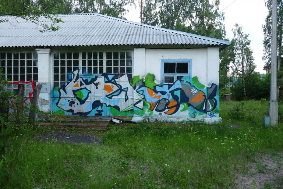 Graffiti Bombing in Krasnoyarsk - Photo by BEKNMAN - Bekn (2013)