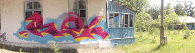 Graffiti Bombing in Krasnoyarsk - Photo by BEKNMAN - Bek (2013)