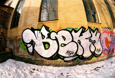Graffiti Wall in Krasnoyarsk - Photo by BEKNMAN - BEKN (2014)