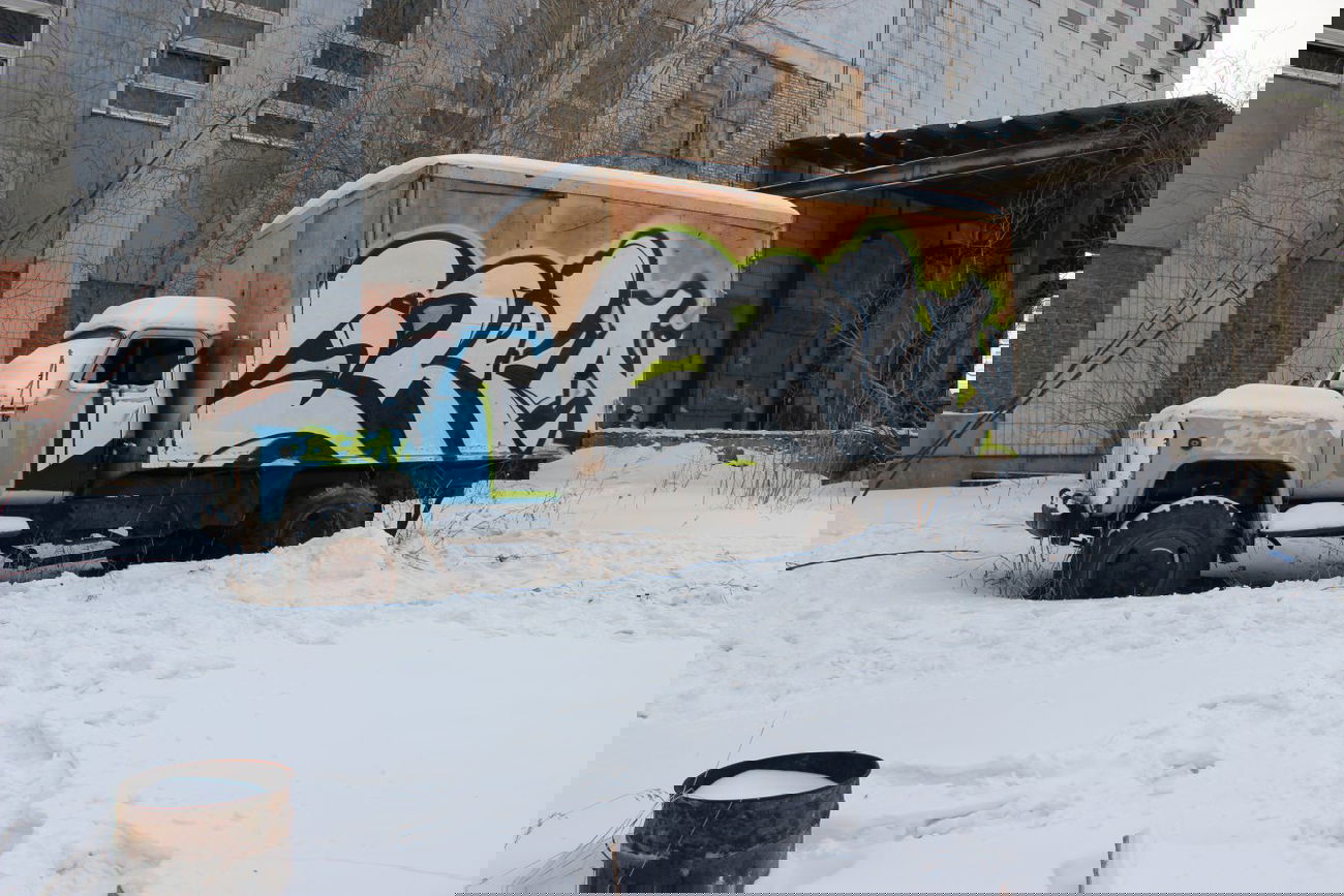 Graffiti Bombing in Krasnoyarsk - Photo by BEKNMAN - BEKN, SIBERIA, KRSK (2014)